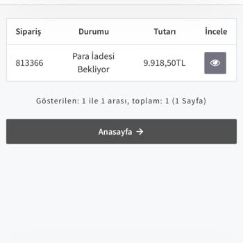 Modayseli Sayfasından Alışveriş Sonrası Mağduriyet