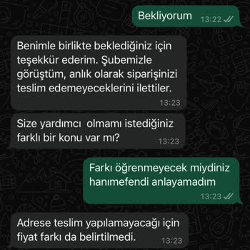 Yanlış Siparişte Çözüm Sunulmayan Ve İletişimde Yetersiz Kalan Müşteri Hizmeti Deneyimi