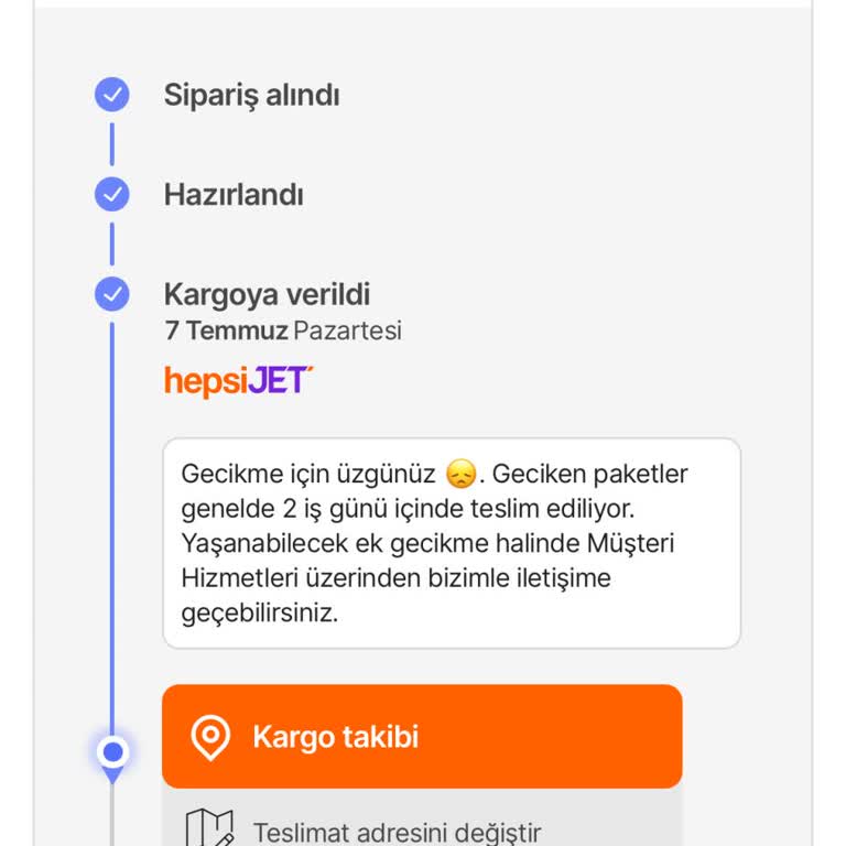 Hepsijet Kargom Günlerdir Dağıtım Merkezinde Bekletiliyor Müşteri Hizmetlerinden Çözüm Yok