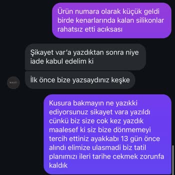 Siparişlerin Geç Kargolanması Ve İade Sorunu