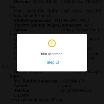 Jolly Tur'da Tek Rezervasyon İçin Üç Kez Ödeme Alındı, İade Bekliyorum