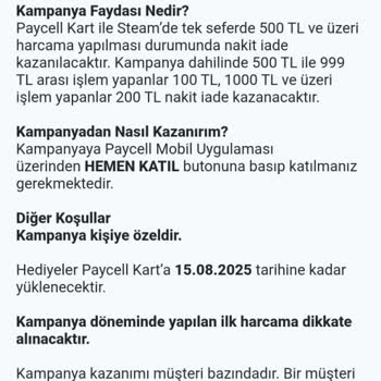 Kampanya Şartları Karşılanmasına Rağmen Ödemelerin Yapılmaması