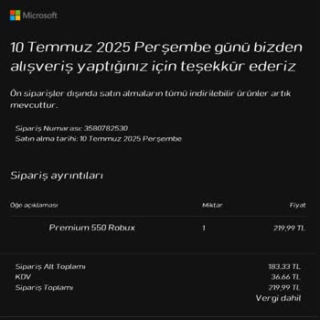 Roblox Oyununda Satın Aldığım Robux Hesabıma Yatmadı, Para Kartımdan Çekildi