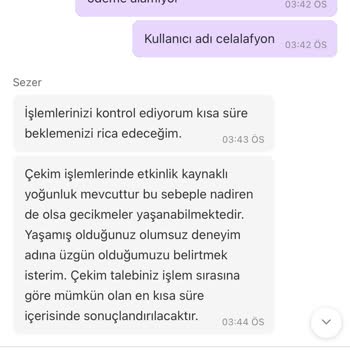 Çekim Talebim Saatlerdir Karşılanmıyor, Mağduriyetim Giderilmiyor