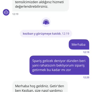 Getir Siparişim 24 Saatte Teslim Edilmedi, Bilgi Almakta Zorlandım