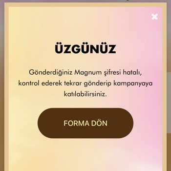 Magnum Dondurma Çubuğundaki Kod Hatalı Çıktı