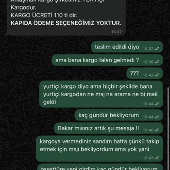 Teslim Edilmeyen Sipariş Ve İletişim Eksikliği Nedeniyle Mağduriyet Yaşıyorum