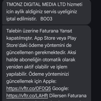 Vodafone Onaysız Abonelik Ve Haksız Ücretlendirme Sorunu