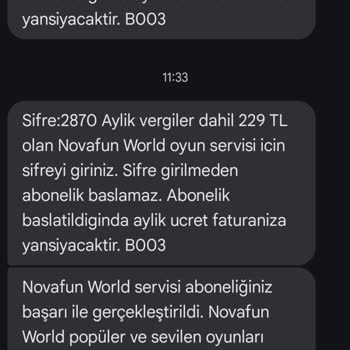 Vodafone Onaysız Abonelik Ve Haksız Ücretlendirme Sorunu