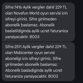 Vodafone Onaysız Abonelik Ve Haksız Ücretlendirme Sorunu