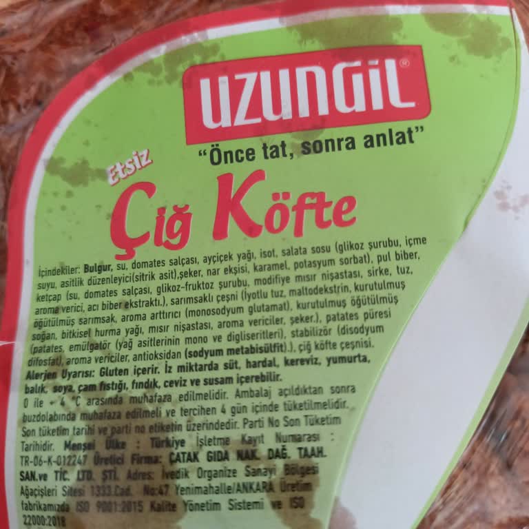 Uzungil Etsiz Çiğ Köfte'de Katkı Maddesi Şoku: Doğallık Beklerken Hayal Kırıklığı