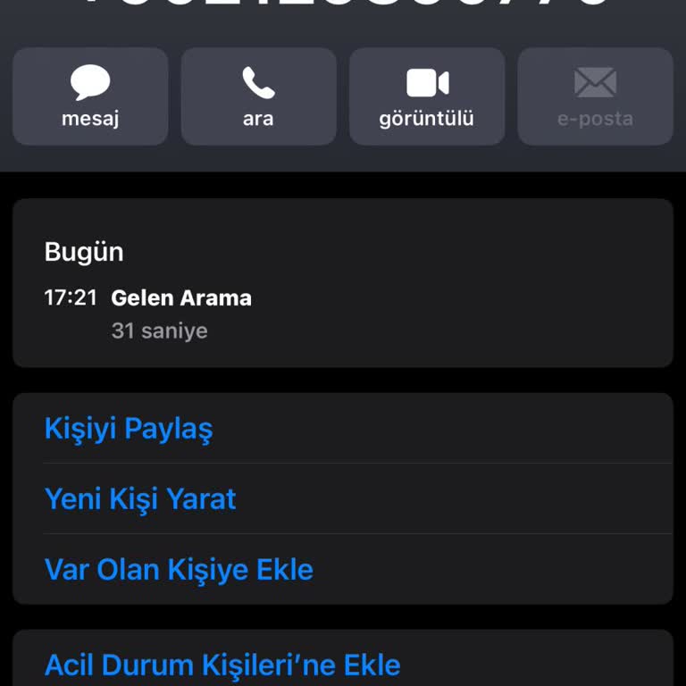 Şüpheli Numaradan Arandım, Hukuki Sorumluluk Kabul Etmiyorum