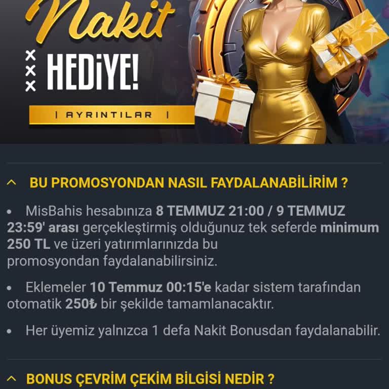 Misbahis'te Bonus Hakkım Keyfi Olarak Engellendi