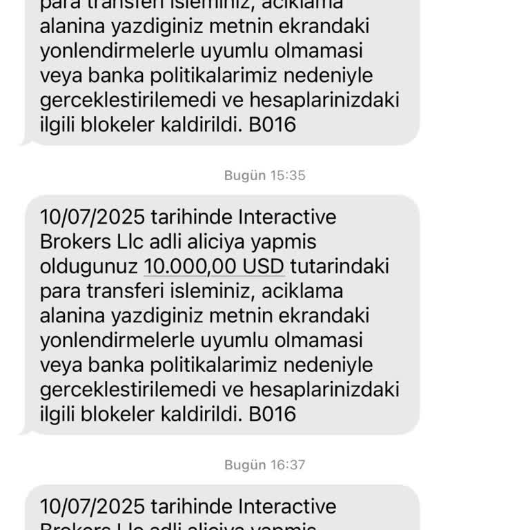 SWIFT İşleminde Sürekli Hata Ve Yetersiz Müşteri Hizmeti
