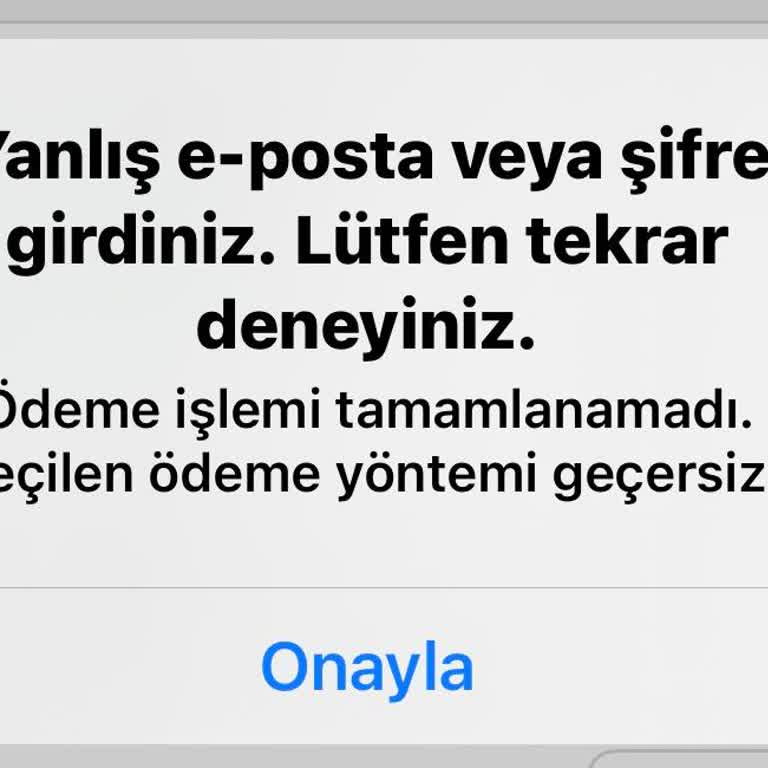 Uygulama Ve Web Sitesi Üzerinden Alışveriş Yapamama Sorunu