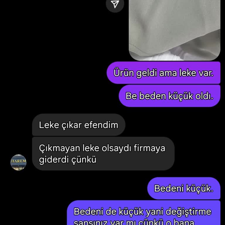 Yanlış Beden Gönderimi Ve İade Sorunu Yaşıyorum