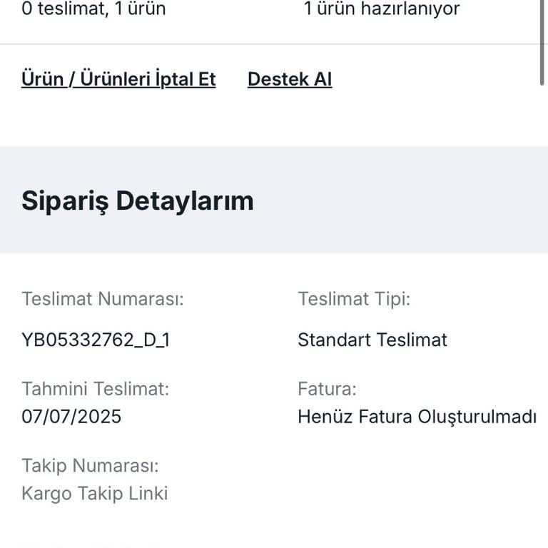 Yataş Siparişim Haftalardır Gönderilmedi Bilgi Alamıyorum