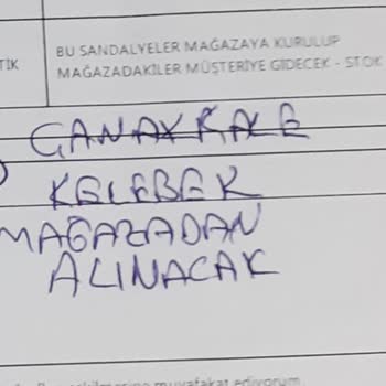 Satın Alınan Sandalyelerin Teşhir Ürün Olması Ve Mağaza İlgisizliği