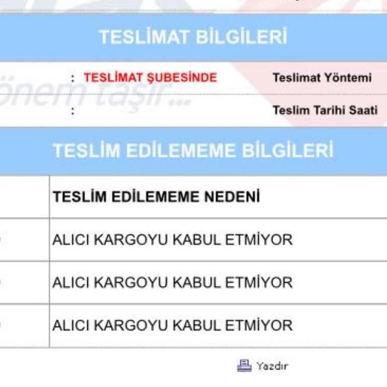 Kargo Teslimat Sürecinde Yanıltıcı Bilgilendirme ve Sorumluluktan Kaçınma