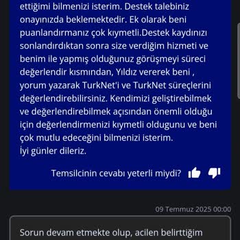TurkNet Müşteri Hizmetlerine Ulaşamama Ve Sürekli Devam Eden Erişim Sorunu