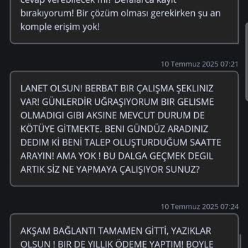 TurkNet Müşteri Hizmetlerine Ulaşamama Ve Sürekli Devam Eden Erişim Sorunu