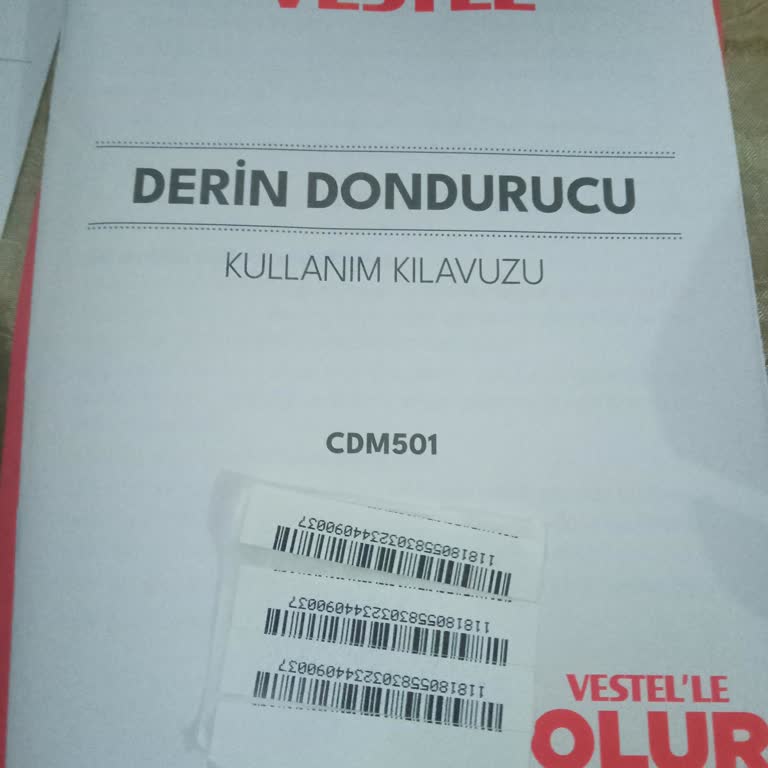 Vestel CDM501 Derin Dondurucu İç Kapakları Çıtır Çıtır Kırılıyor