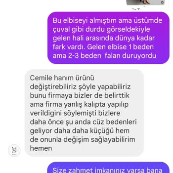 Sipariş Edilen Elbisenin Değişim Ve İade Sürecinde Yaşanan Mağduriyet