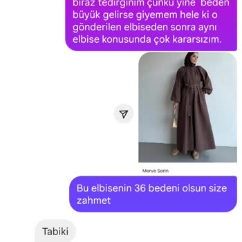 Sipariş Edilen Elbisenin Değişim Ve İade Sürecinde Yaşanan Mağduriyet