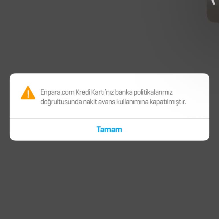 Nakit Avans Limitimin Sebepsiz Kapatılması Ve Yetersiz Müşteri Desteği
