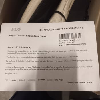 FLO'dan Aldığım Ayakkabılarda Tekrarlayan Sorunlar Ve Değişim Talebimin Reddedilmesi