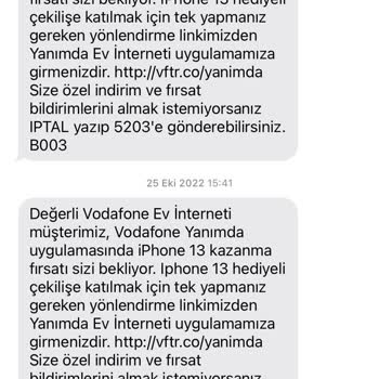Vodafone'dan Hatalı Arama Ve SMS Sorunu Bir Türlü Çözülemiyor