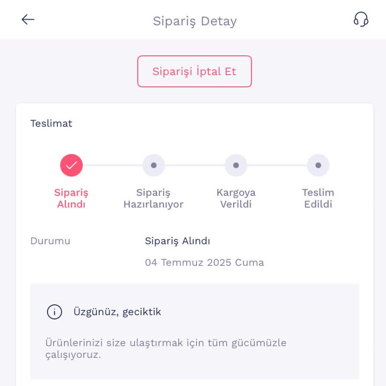 Penti Siparişimde Kargo Hareketi Yok, Açıklama Yapılmıyor!