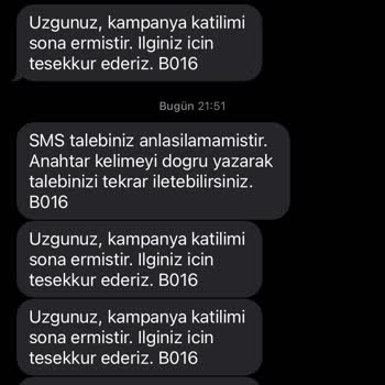 Vodafone Net'ten Bitmek Bilmeyen Mesajlar