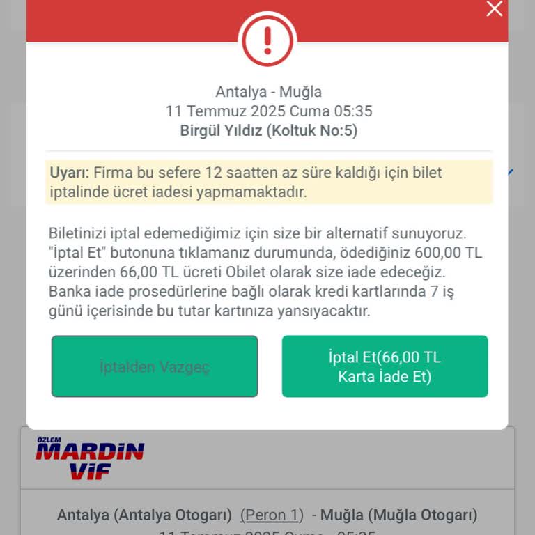 Yanlış Alınan Bilette İade Sorunu Ve Müşteri Hizmetlerine Ulaşılamaması
