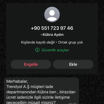 Sipariş Sonrası Ekstra Ücret Talebi Ve İletişim Engeli