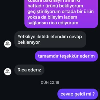 Siparişim Gelmedi Param Geç İade Edildi