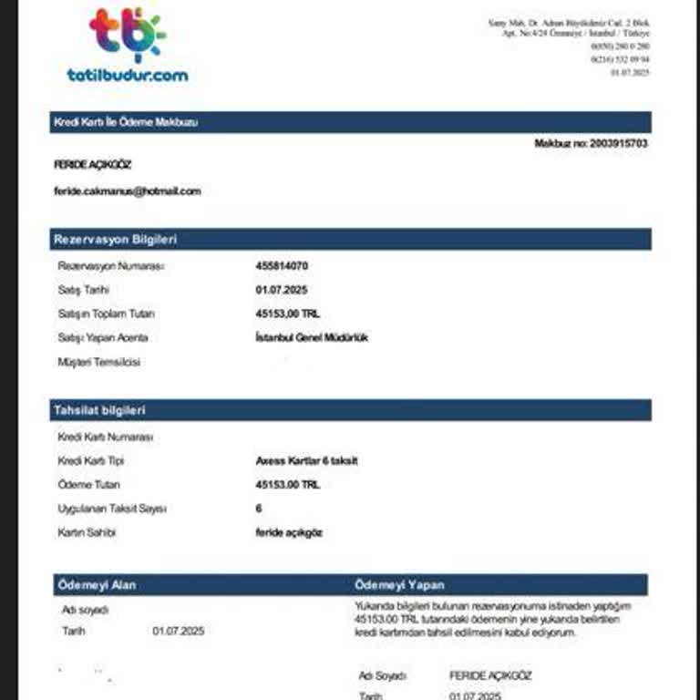 Tatilbudur Fiyat Farkı İadesi İçin Müşteri Hizmetlerinden Sonuç Alamadım