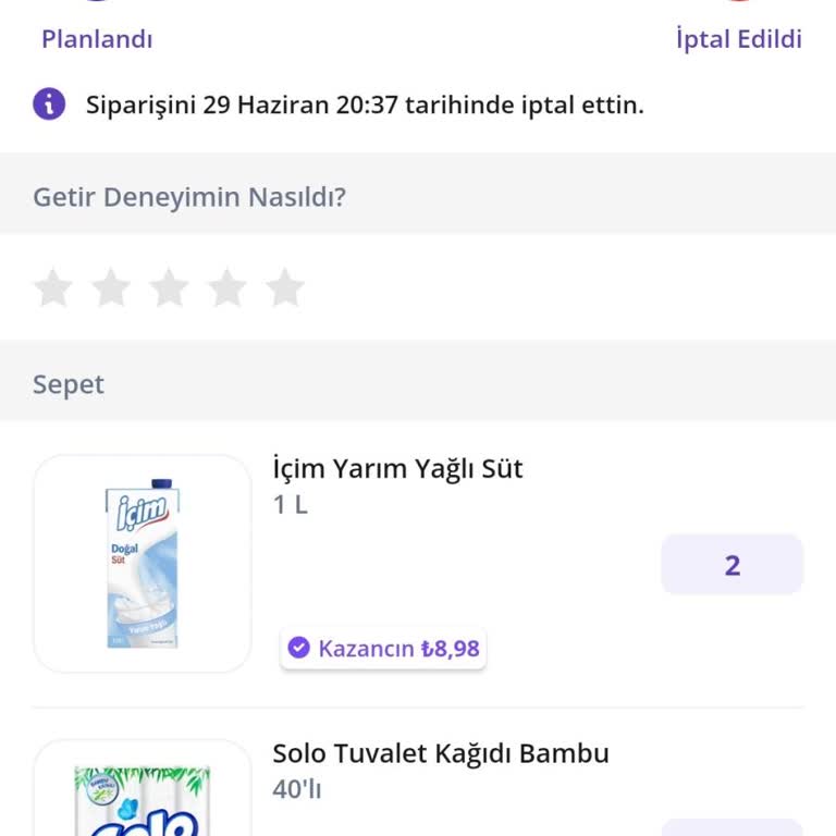 İptal Edilen Siparişin Ücreti 12 Gündür Hesabıma Yatmadı