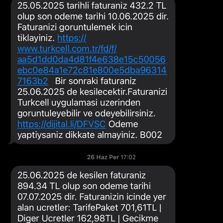 Tarife Yenileme Ve Fatura Sorunu Nedeniyle Mağduriyet