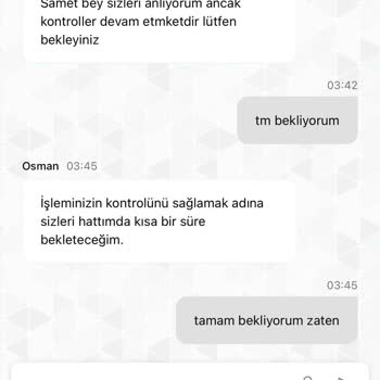 Para Transferim İptal Edildi Destekten Tehdit Aldım