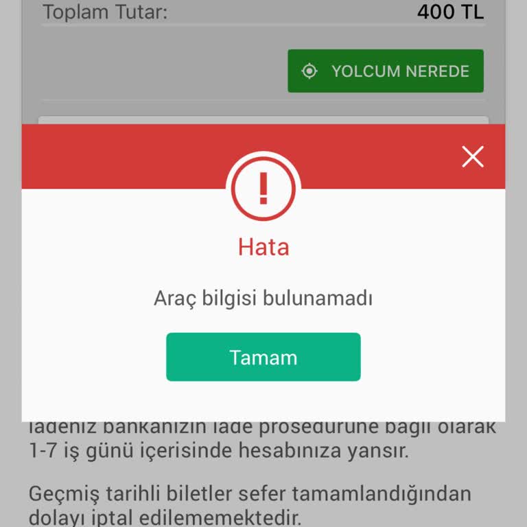 Aldığım Otobüs Biletiyle Otobüs Gelmedi Mağdur Edildim