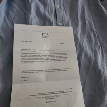 DS Damat Gömlekte Tüylenme Ve İp Çekmesi Sonrası Yetersiz İnceleme