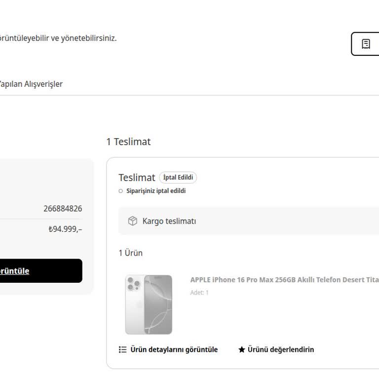 Hediye Kartıyla Aldığım İphone Siparişim Sebepsizce İptal Edildi, Mağdur Edildim!