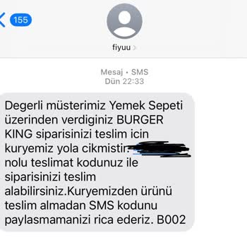 Soğuk Ve Bozulmuş Sipariş, Mağduriyet Ve İade Talebi