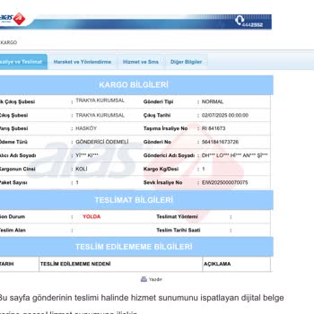 Gözlüğüm 9 Gündür Teslim Edilmedi Atasun Optik Ve Aras Kargo Sorumluluk Almıyor
