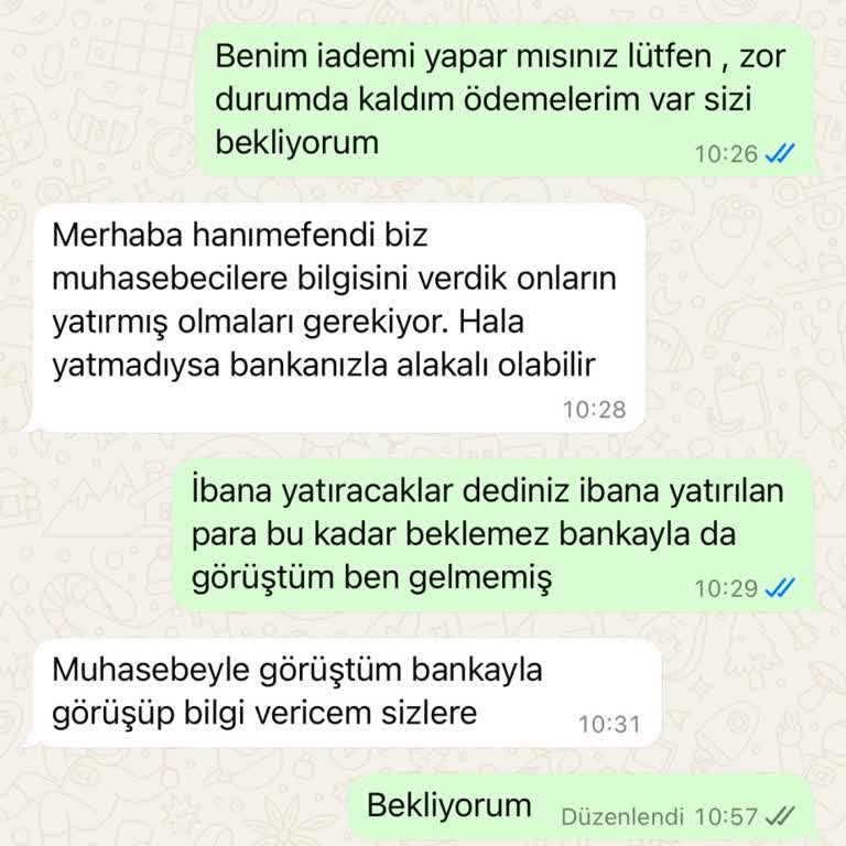 Korupark Suwen Mağazası İade Ödememi 3 Gündür Yapmıyor Sürekli Oyalanıyorum