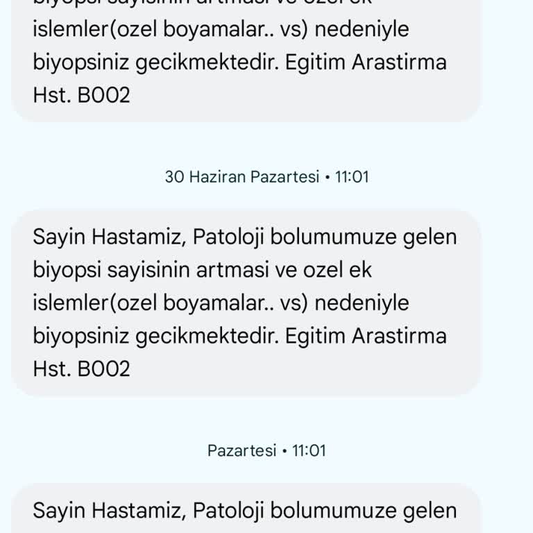 Kolposkopi Ve Biyopsi Sonuçlarının Uzun Süre Bildirilmemesi