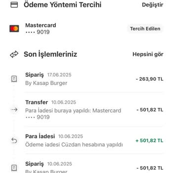 Yemeksepeti'nden İade Edilmeyen Para Ve Yetersiz Müşteri Hizmeti