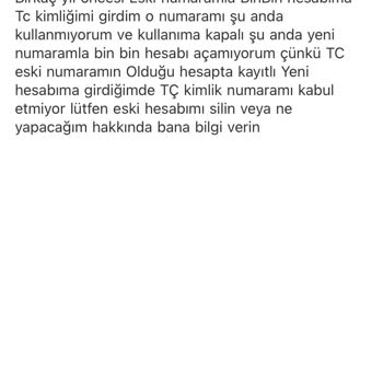 Numara Ve Kimlik Nedeniyle Yeni Hesap Açamıyorum, Destek Alamıyorum