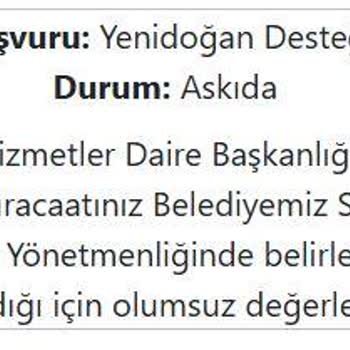 Sosyal Destek Başvurumuzun Haksız Reddi Ve Mağduriyetimiz Hakkında Çözüm Talebi
